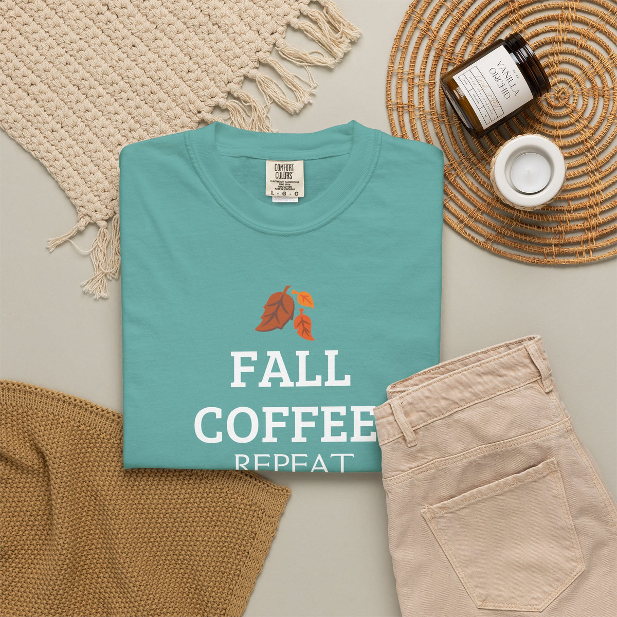 Fall Coffee Repeat T-Shirt