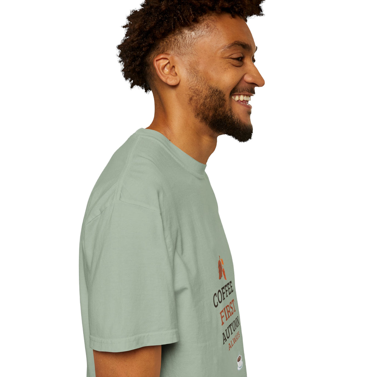 Coffee First Autumn T-Shirt — "Coffee First, Autumn Always" Graphic Tee