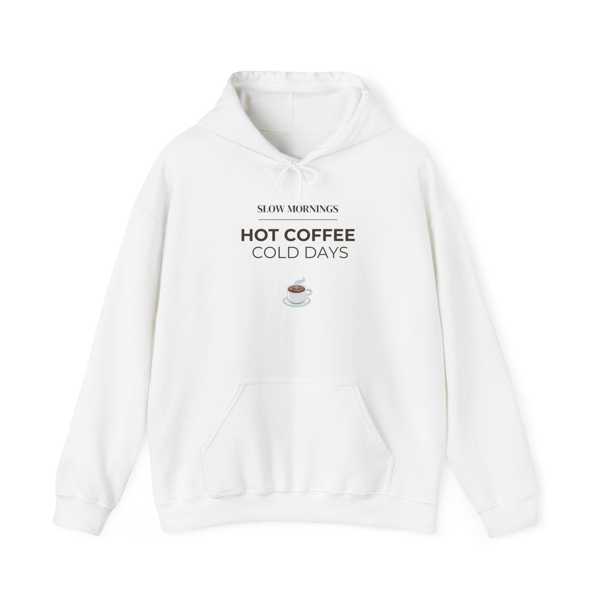Coffee Cup Hoodie — Minimal Cozy Coffee Lover Pullover