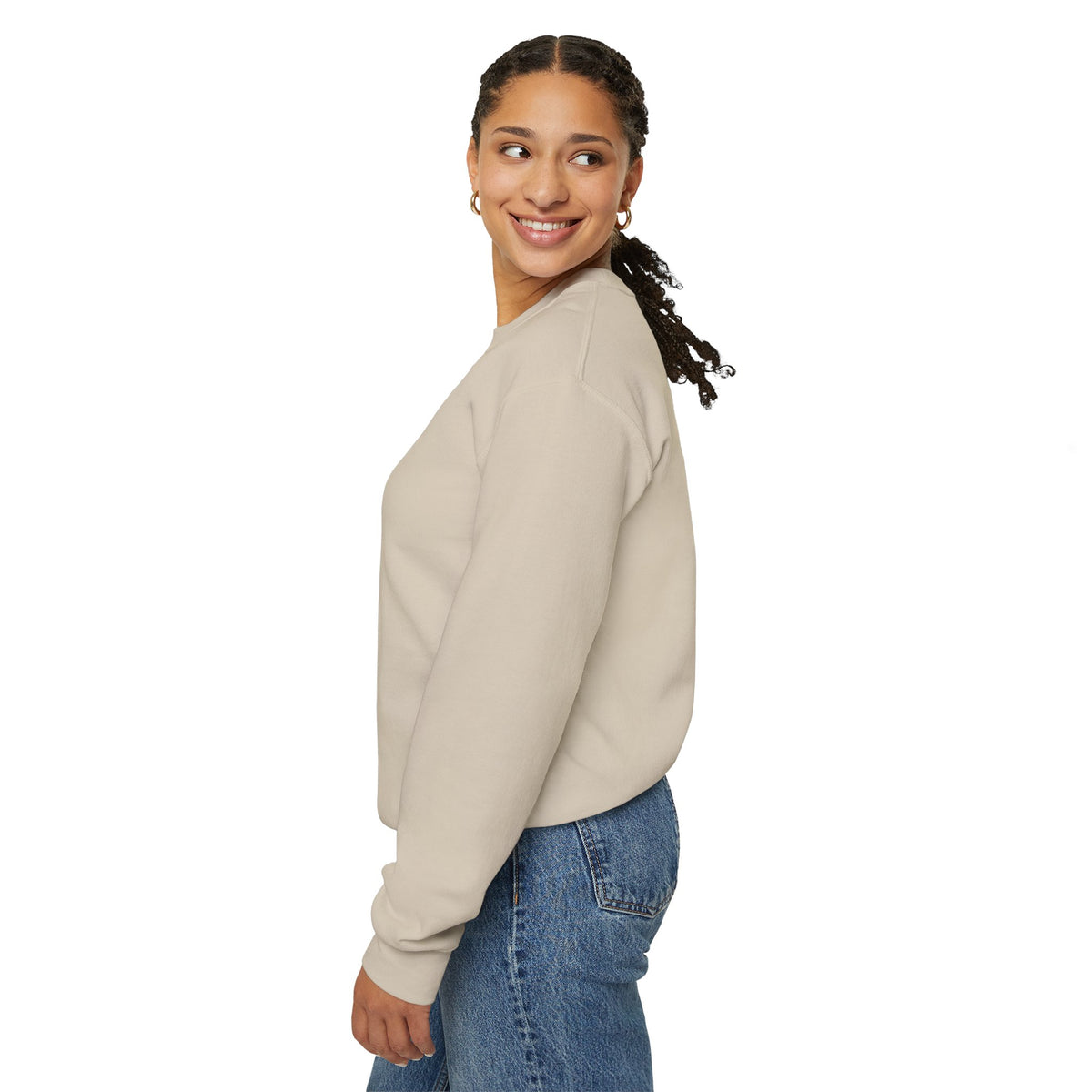 Motivational Crewneck Sweatshirt — "No Excuses, Just Action"