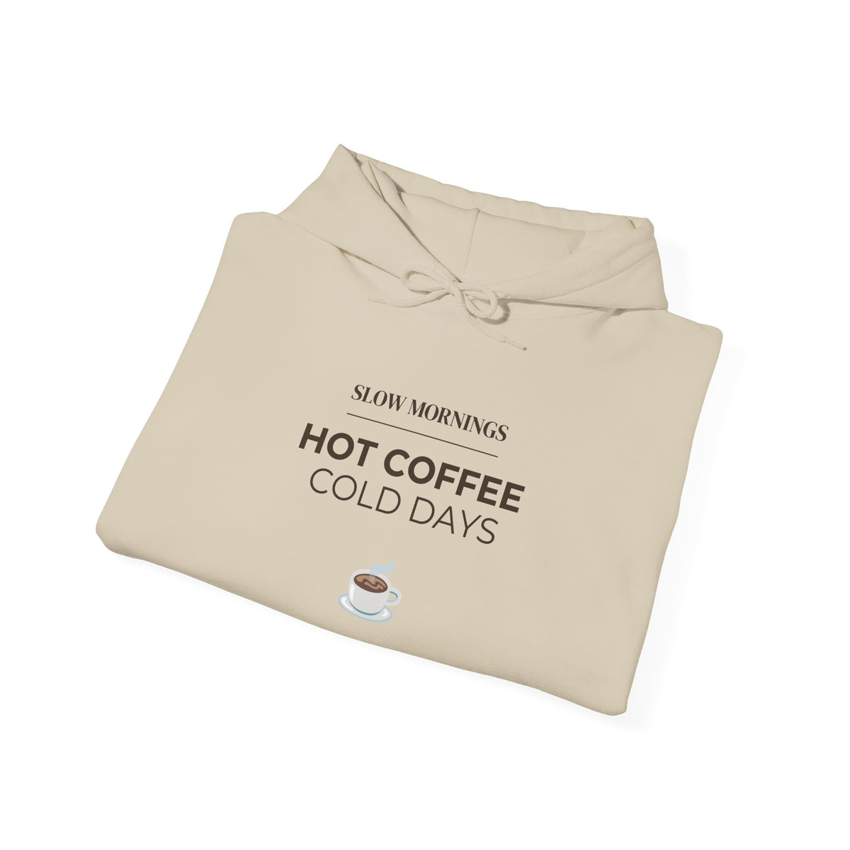 Coffee Cup Hoodie — Minimal Cozy Coffee Lover Pullover