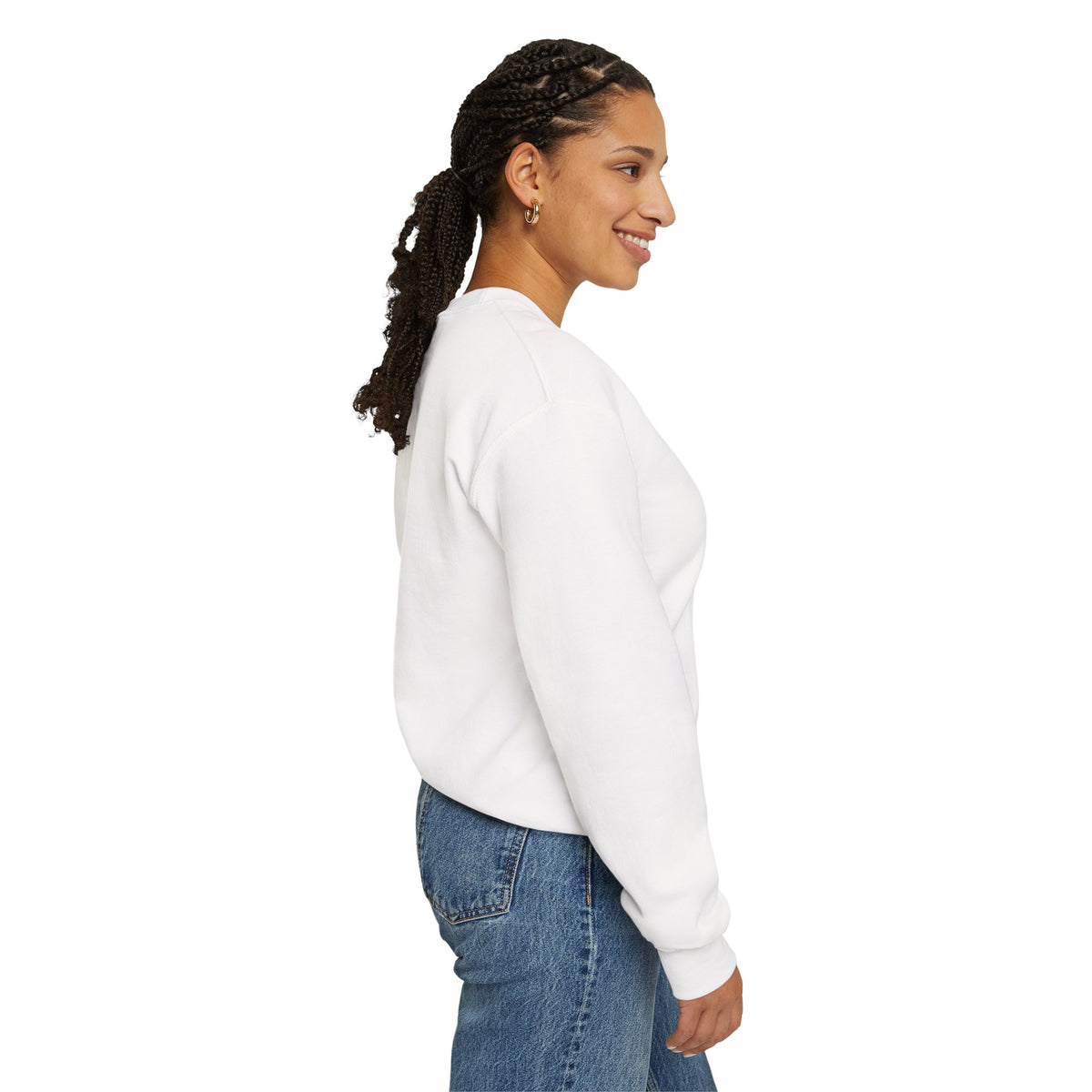 Motivational Crewneck Sweatshirt — "No Excuses, Just Action"
