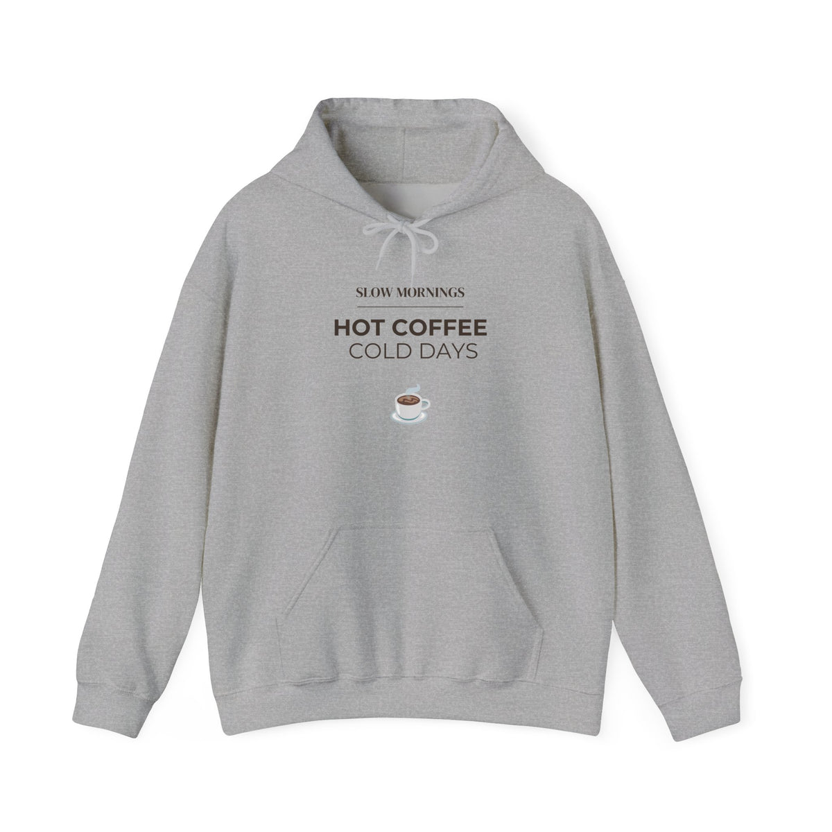 Coffee Cup Hoodie — Minimal Cozy Coffee Lover Pullover