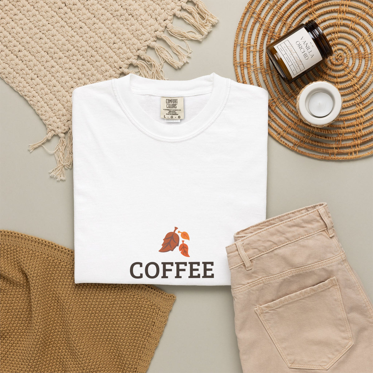 Coffee First Autumn T-Shirt — "Coffee First, Autumn Always" Graphic Tee