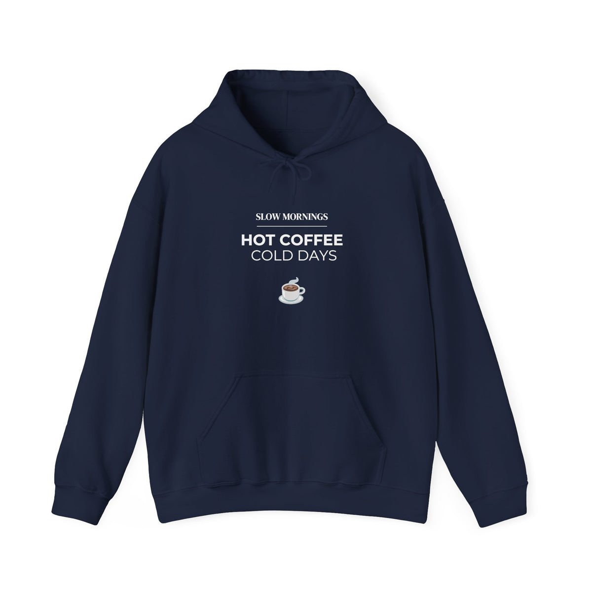 Coffee Cup Hoodie — Minimal Cozy Coffee Lover Pullover