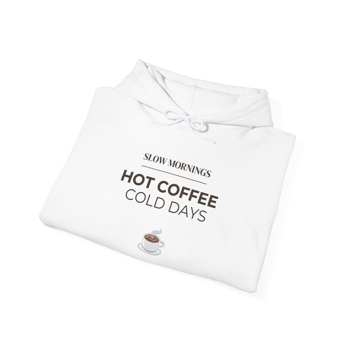 Coffee Cup Hoodie — Minimal Cozy Coffee Lover Pullover