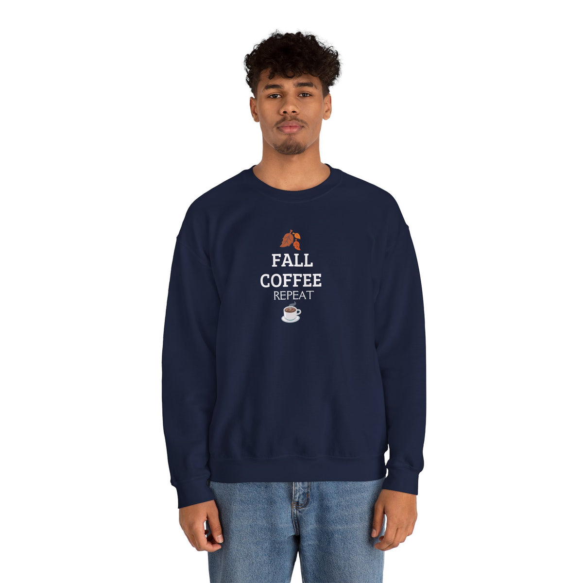 Motivational Crewneck Sweatshirt — "No Excuses, Just Action"