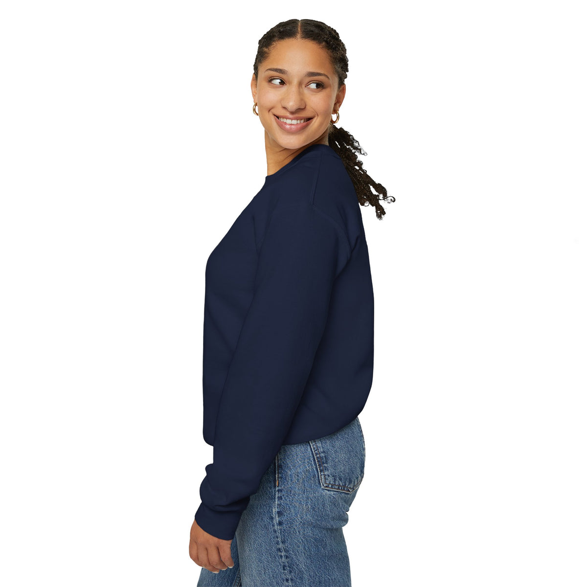 Motivational Crewneck Sweatshirt — "No Excuses, Just Action"