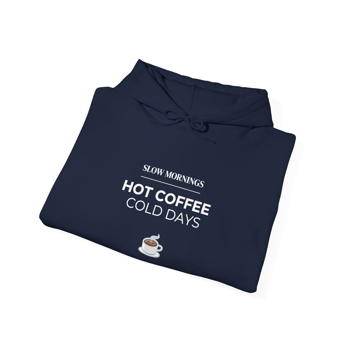 Coffee Cup Hoodie — Minimal Cozy Coffee Lover Pullover
