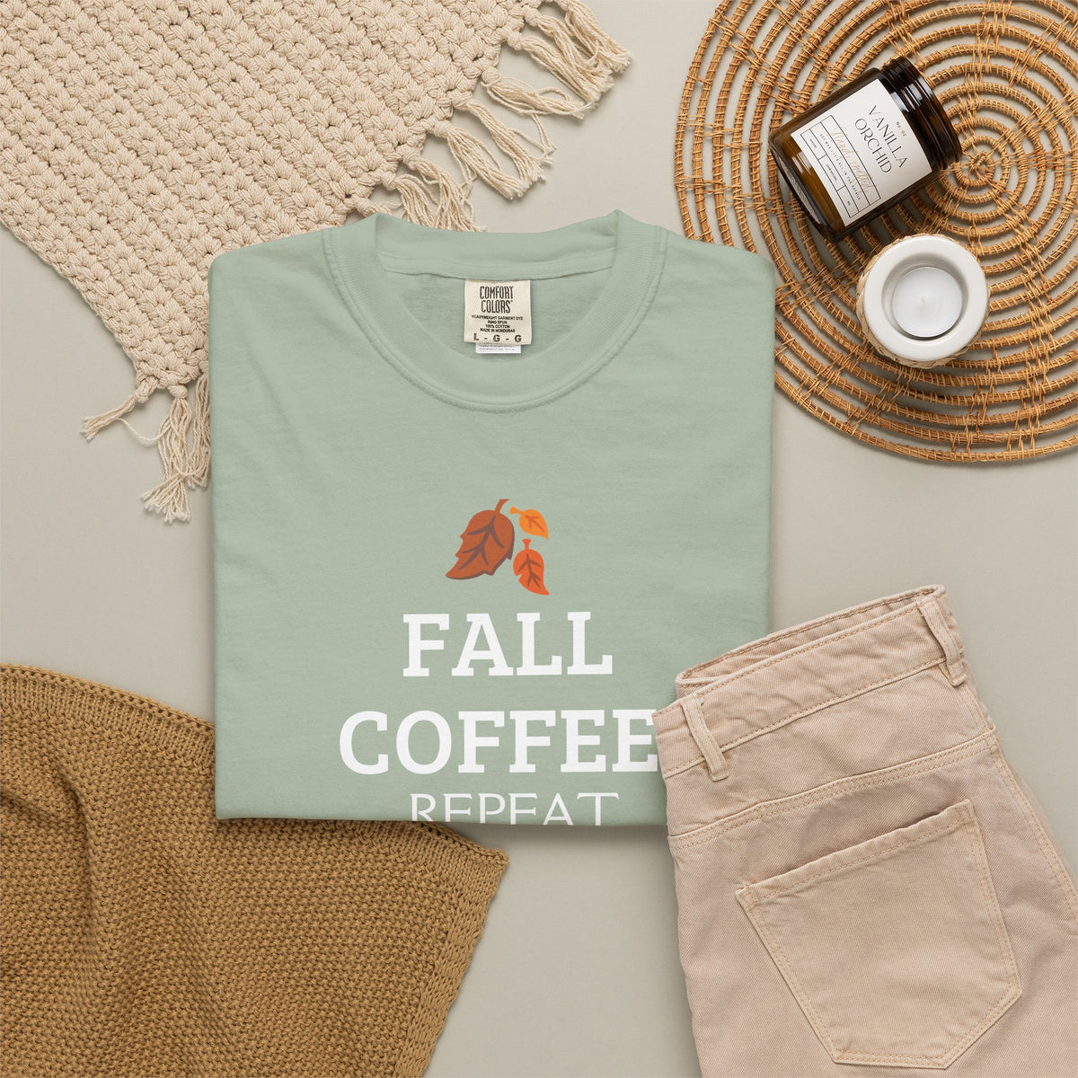 Fall Coffee Repeat T-Shirt