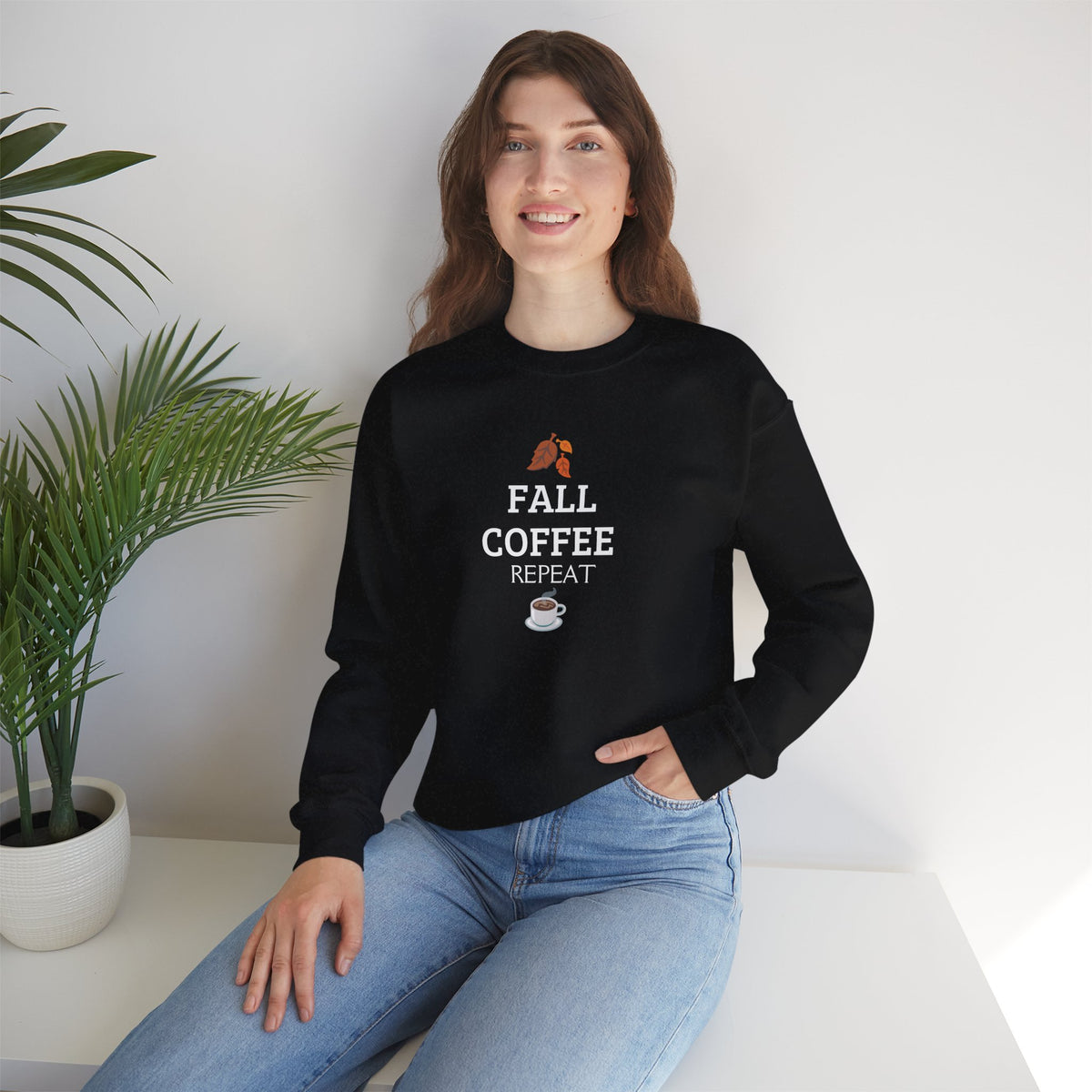 Motivational Crewneck Sweatshirt — "No Excuses, Just Action"