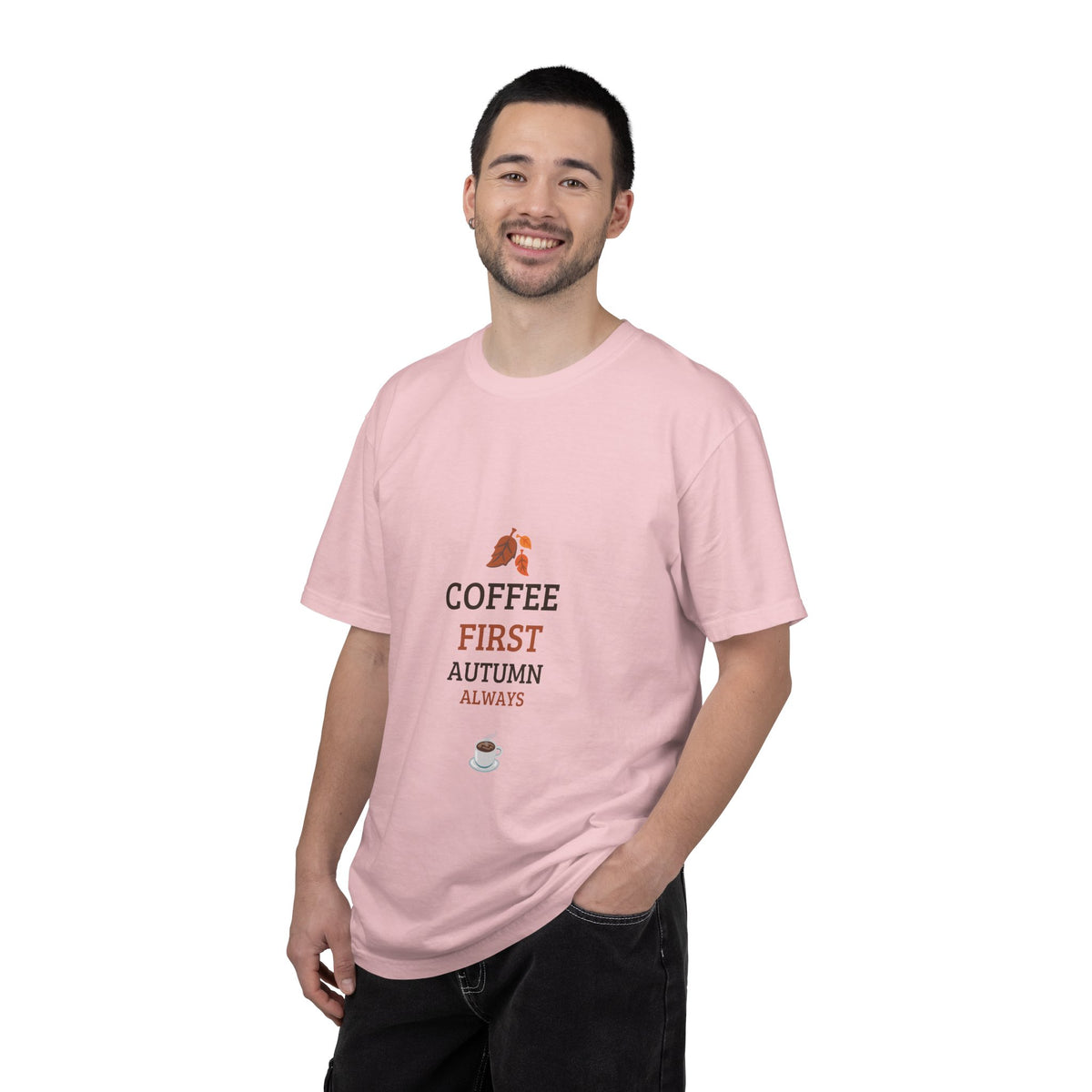 Coffee First Autumn T-Shirt — "Coffee First, Autumn Always" Graphic Tee