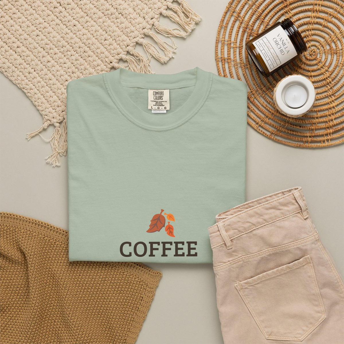 Coffee First Autumn T-Shirt — "Coffee First, Autumn Always" Graphic Tee