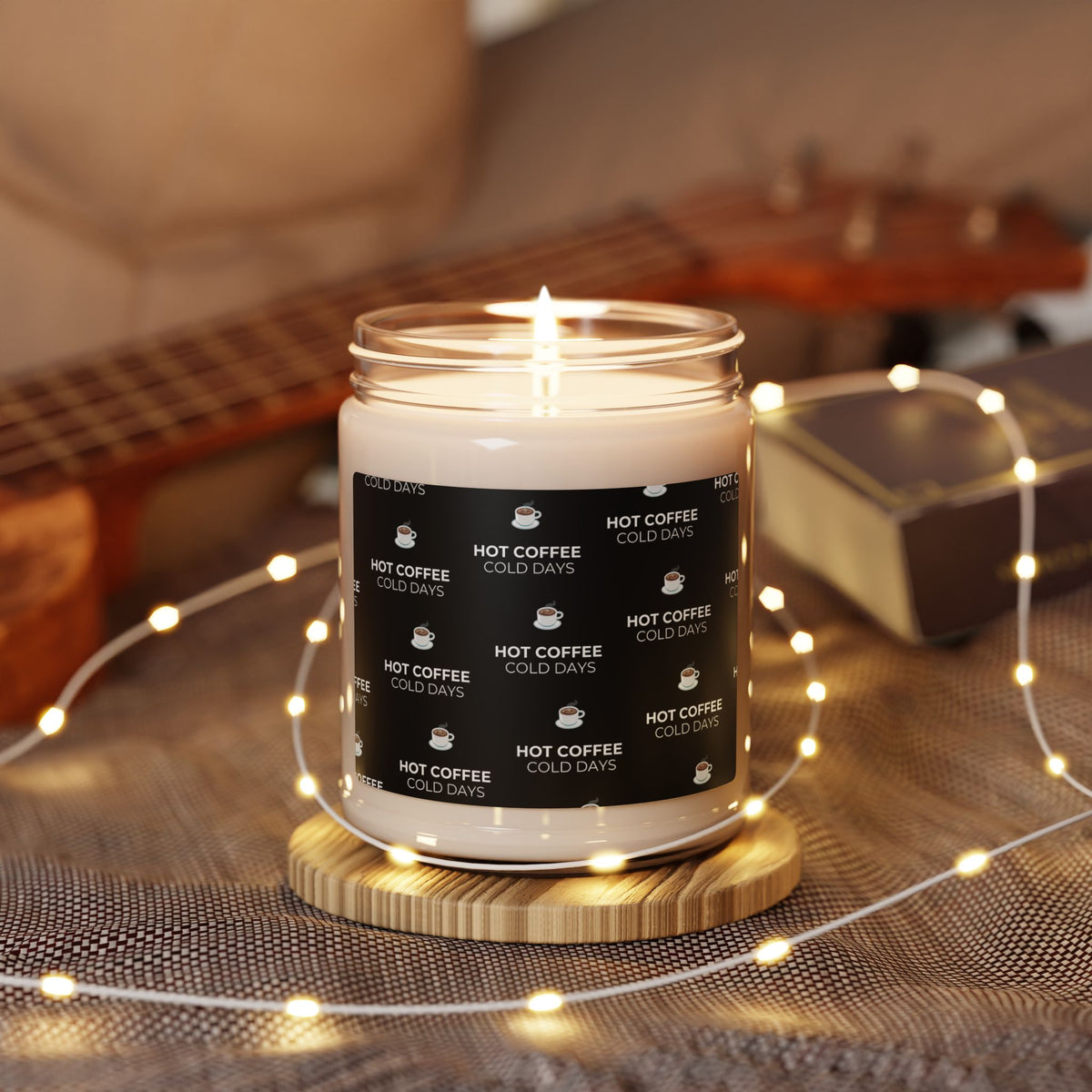 Motivational Soy Candle — “No Excuses, Just Action.” 9oz Scented Jar