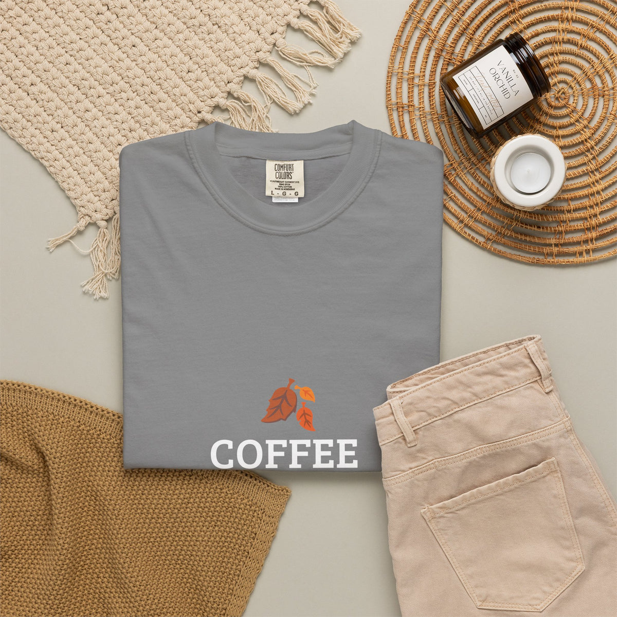 Coffee First Autumn T-Shirt — "Coffee First, Autumn Always" Graphic Tee