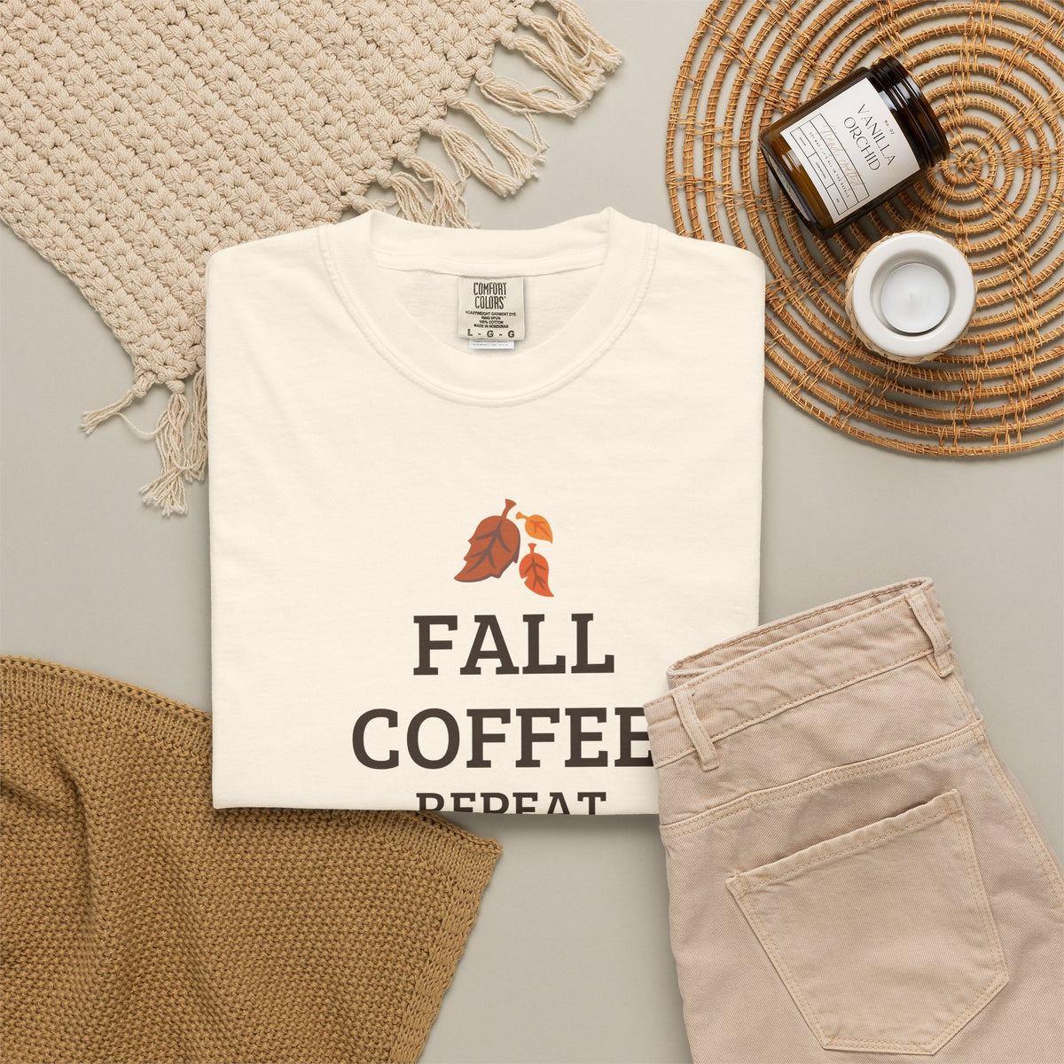 Fall Coffee Repeat T-Shirt